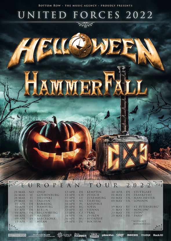 HELLOWEEN announce 2022 tour dates with support HAMMERFALL Markus